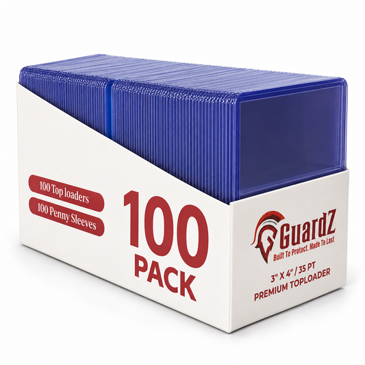 100 combo pack toploader/penny sleeve